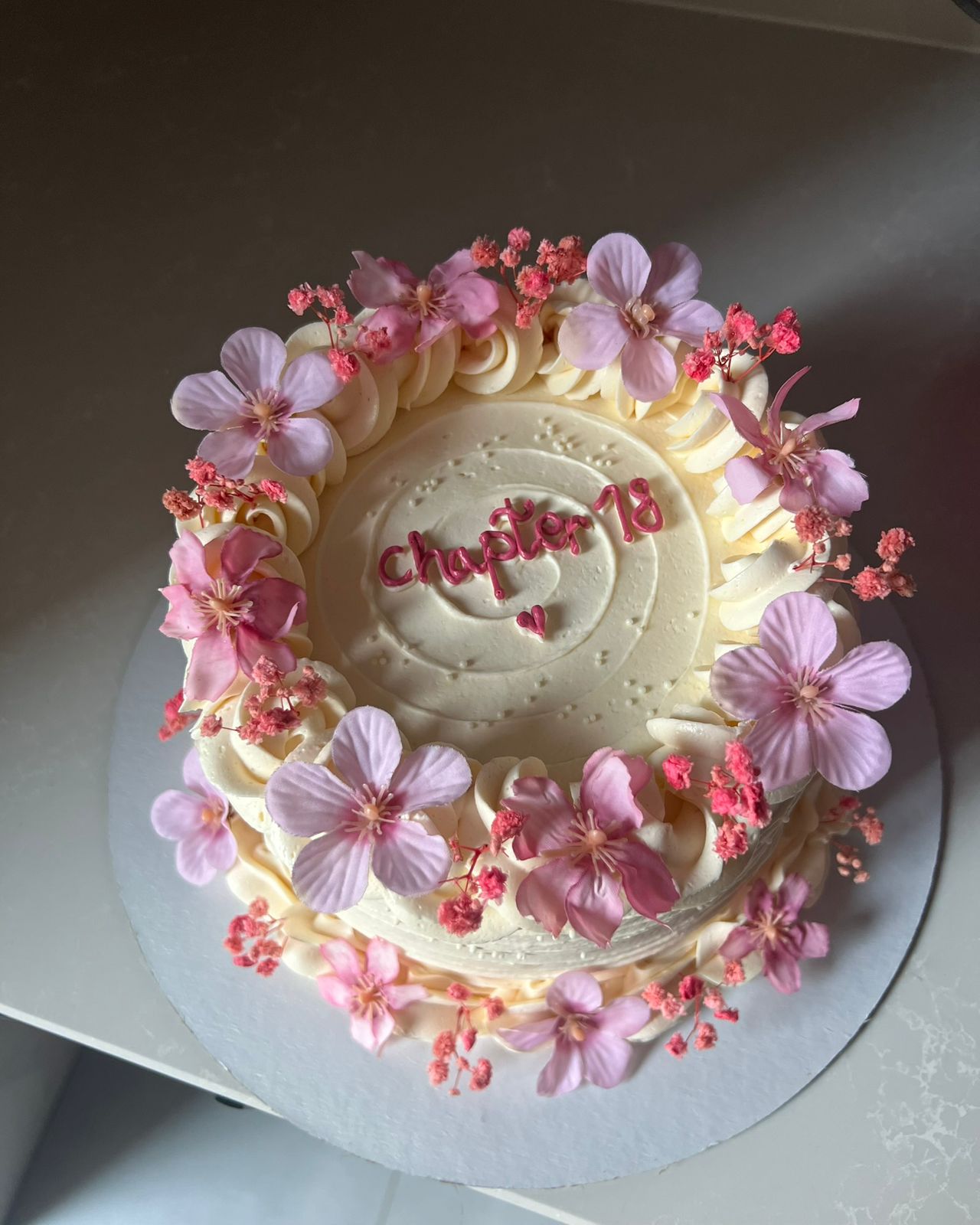 7 Inch Floral Cake